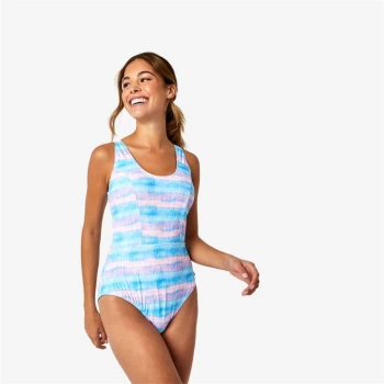 image of Jack Wills Williams Stripe Swimsuit - Tie Dye