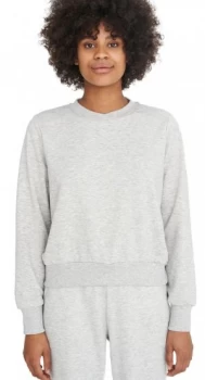 image of Noisy May Lupa Logo Sweat Sweatshirt light grey