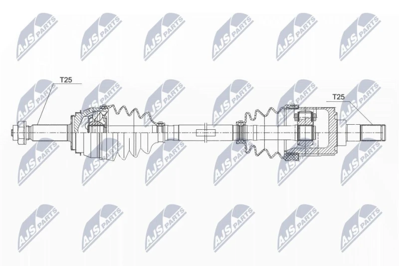 Image of NTY NPW-KA-356 Drive shaft Front Axle Left Drive Shaft (13)