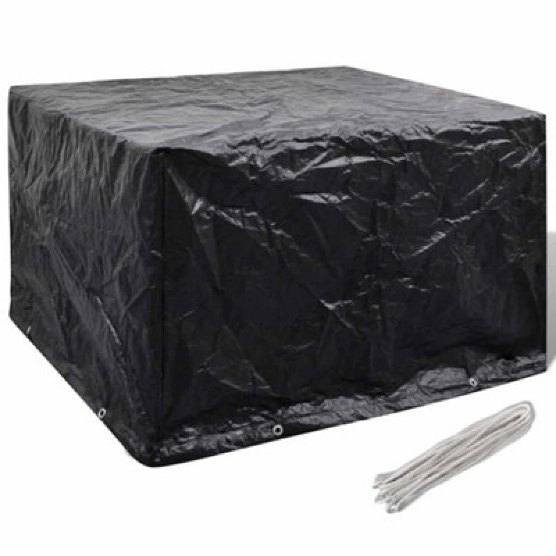 Image of vidaXL Garden Furniture Cover 8 Eyelets 135x135x90cm Outdoor Patio Protector
