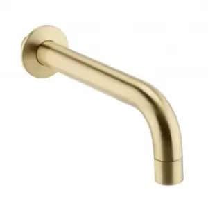 image of Kartell - TAP146OT K-Vit Brassware Ottone Wall Mounted Bath Spout, Brushed Brass - Brushed Brass