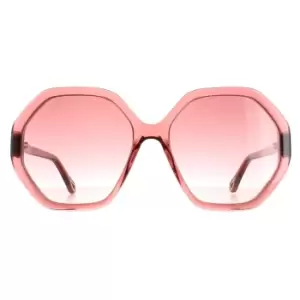 Image of Round Pink Crystal Pink Brown Gradient CH0008S Esther