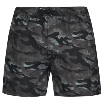 image of Firetrap Swim Shorts - Green Camo