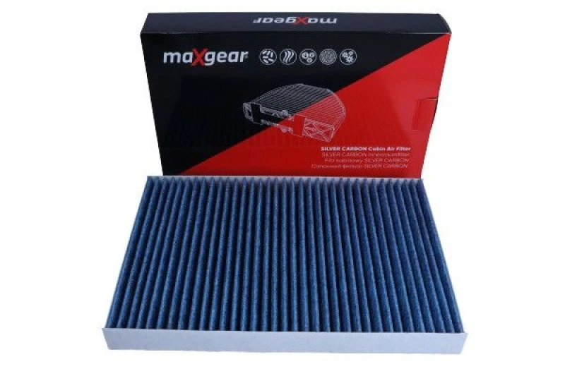 Image of MAXGEAR 26-1874 Pollen filter SILVER CARBON with anti-allergic effect Filter,interior air (424)