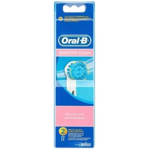 Oral B Sensitive Clean Replacement Heads Toothbrush 2Pcs