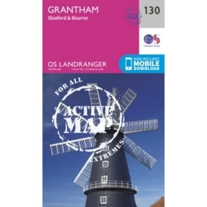 Image of Grantham, Sleaford & Bourne by Ordnance Survey (Sheet map, folded, 2016)