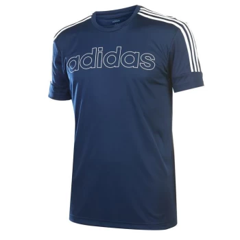 Image of adidas Mens Sereno Graphic T-Shirt - Blue