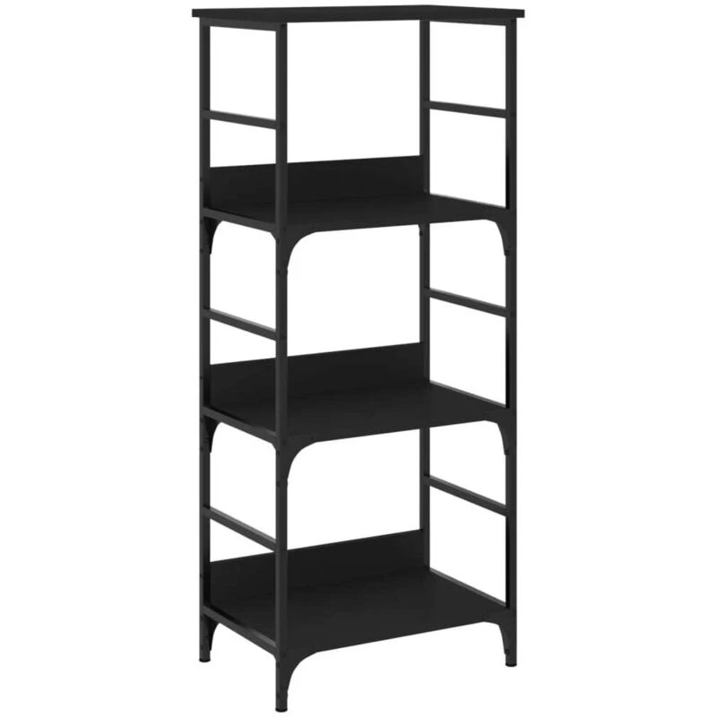 Image of VIDAXL Bookshelf Black 50x33x117.5cm Engineered Wood Vidaxl 835269