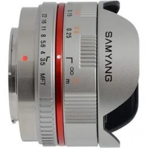 image of Samyang 7.5mm Fisheye F3.5 Silver - M4/3