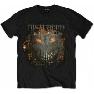 Image of Disturbed Fire Behind Mens Black T Shirt: Large