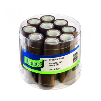 Image of Tape 38mmx10m 30 Rolls Ultra Label Buff Pack of 30 RT0808381030
