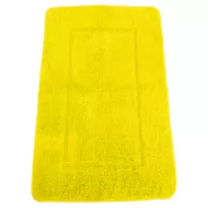 image of Mayfair Cashmere Touch Ultimate Microfibre Bath Mat (50x80cm) (Yellow)