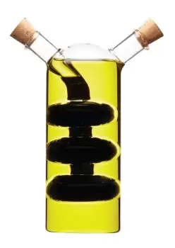 Image of Italian Glass Dual Oil & Vinegar Cruet Bottle