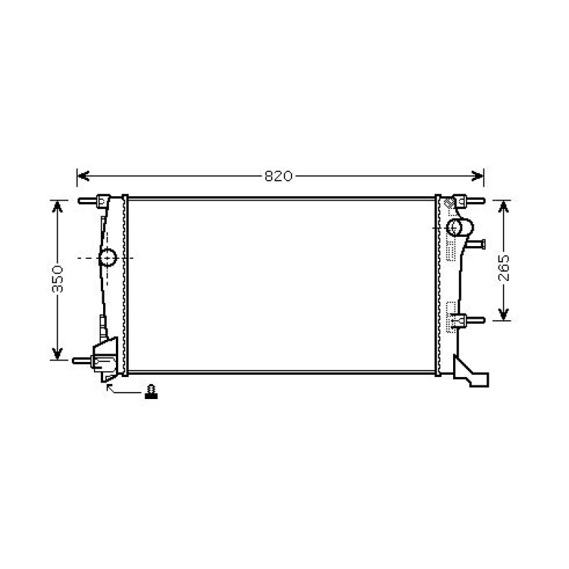 Image of Engine radiator DIEDERICHS DCM2946
