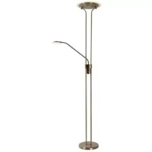 Image of Lucide CHAMPION-LED - Floor Reading Lamp - LED Dim. - 3000K - Bronze
