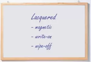 Image of Whiteboard with wooden frame 40 x 30 cm