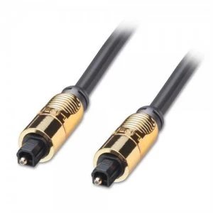 Image of Lindy 5m TosLink audio cable Black Gold