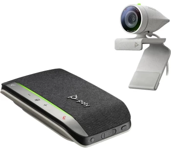 image of POLY Studio P5 Full HD Webcam & Sync 20 Wireless Speakerphone Bundle