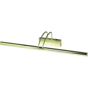 image of 1 Light Adjustable Picture Wall Light Polished Brass