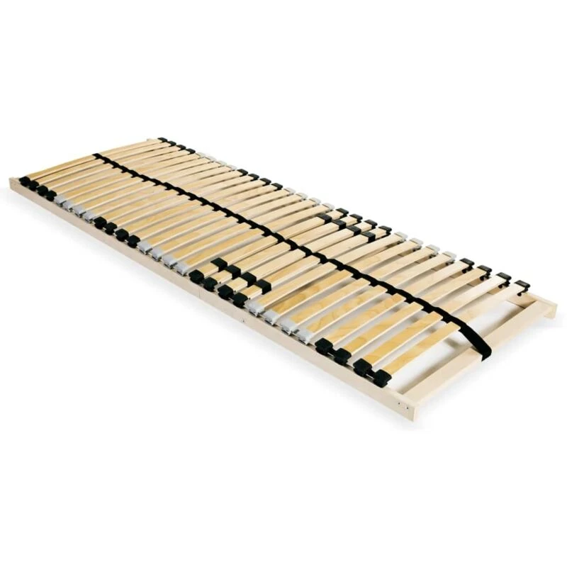 Image of VIDAXL Vidaxl - Slatted Bed Base without Mattress with 28 Slats 7 Zones 70x200cm 246443