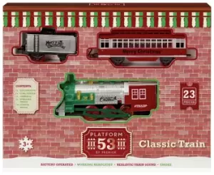 image of Premier Decorations Platform 53 Train Track Set - 23 Piece