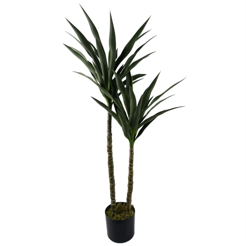 Image of Leaf Yucca Tree UV Resistant Outdoor 120cm Botanik Green