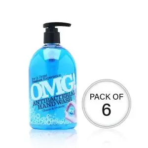 image of OMG Antibacterial Hand Soap 500ml Pack of 6 0604393 CPD07210