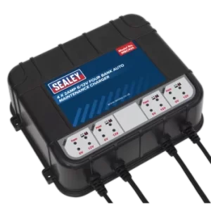 image of Four Bank 6/12V 8AMP (4 X 2A) Auto Maintenance Charger