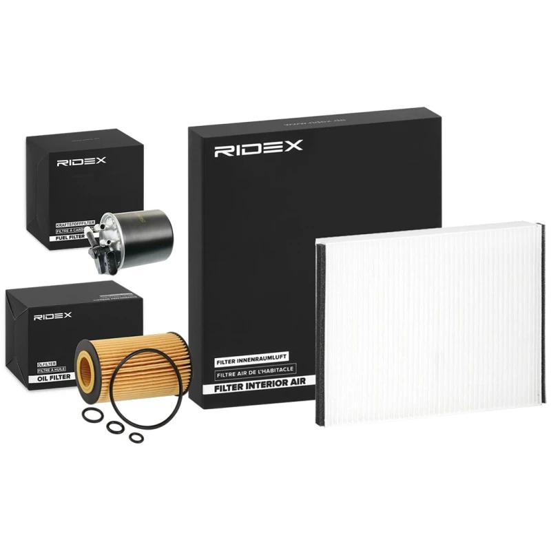 Image of RIDEX 4055F34678 Filter Set with gaskets/seals Filter Set (4055)