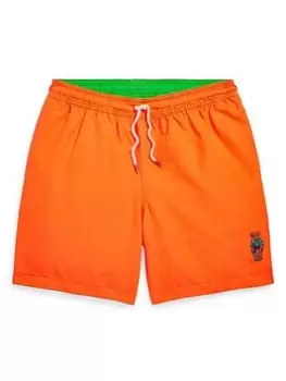 image of Ralph Lauren Boys Swim Shorts - Orange, Size Age: 5 Years