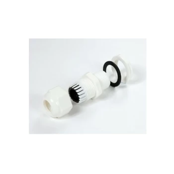 image of Hellermanntyton - Cable Glands White Nylon, with M25 Thread (Pk-10)