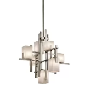 Image of 7 Bulb Chandelier Hanging Pendant LIght Classic Pewter LED G9 3.5W Bulb