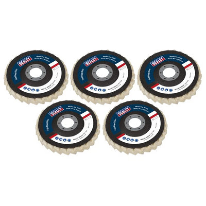 Image of Sealey Polishing Felt Flap Disc FFD5 Diameter: 115mm