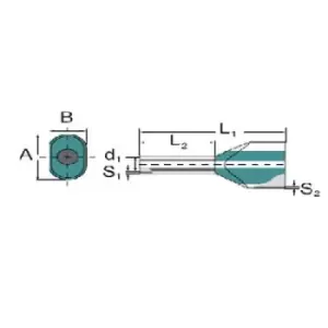 Image of Weidmuller 9037380000 Terminal, Wire Ferrule, 20Awg, White