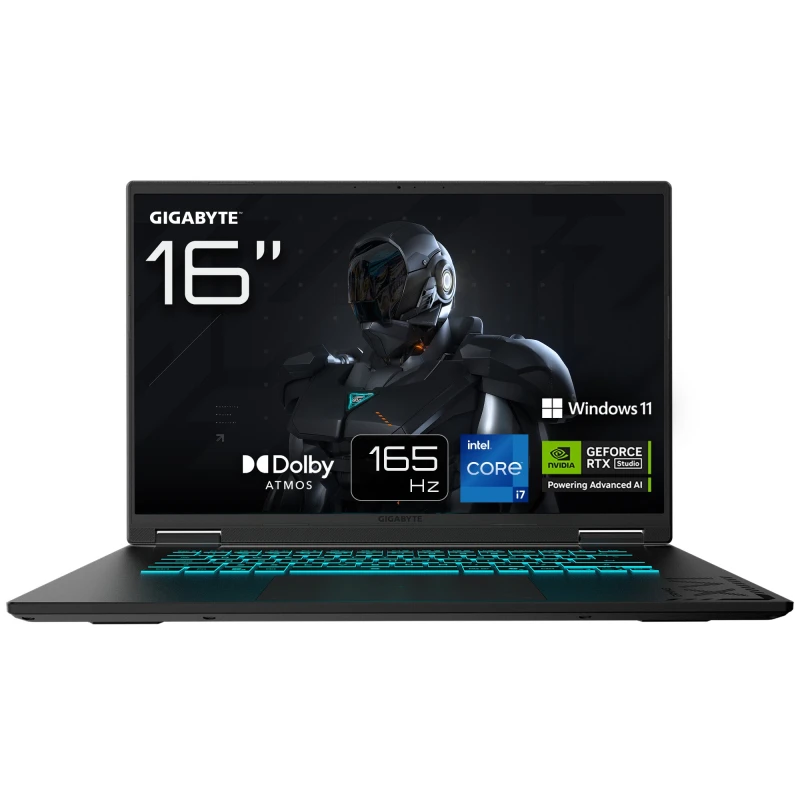 Image of Gigabyte Gigabyte Gaming A16 Laptop - 16.0“, 165Hz WUXGA, Intel Core i7-13620H, NVIDIA RTX 4050 GPU, 16GB DDR5 5200MHz, 1 x Gen4 1TB SDD, Windows 11 H
