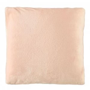 Image of Linea Linea Supersoft Fleece Cushion - Blush