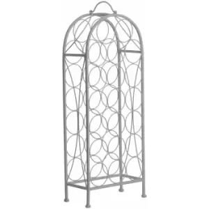 image of Cafe Cassis Grey Powder 20 Bottles Wine Rack - Premier Housewares