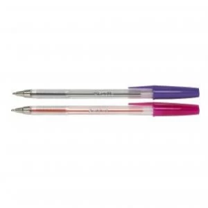 image of Value Ballpen Medium Pink Pack of 50