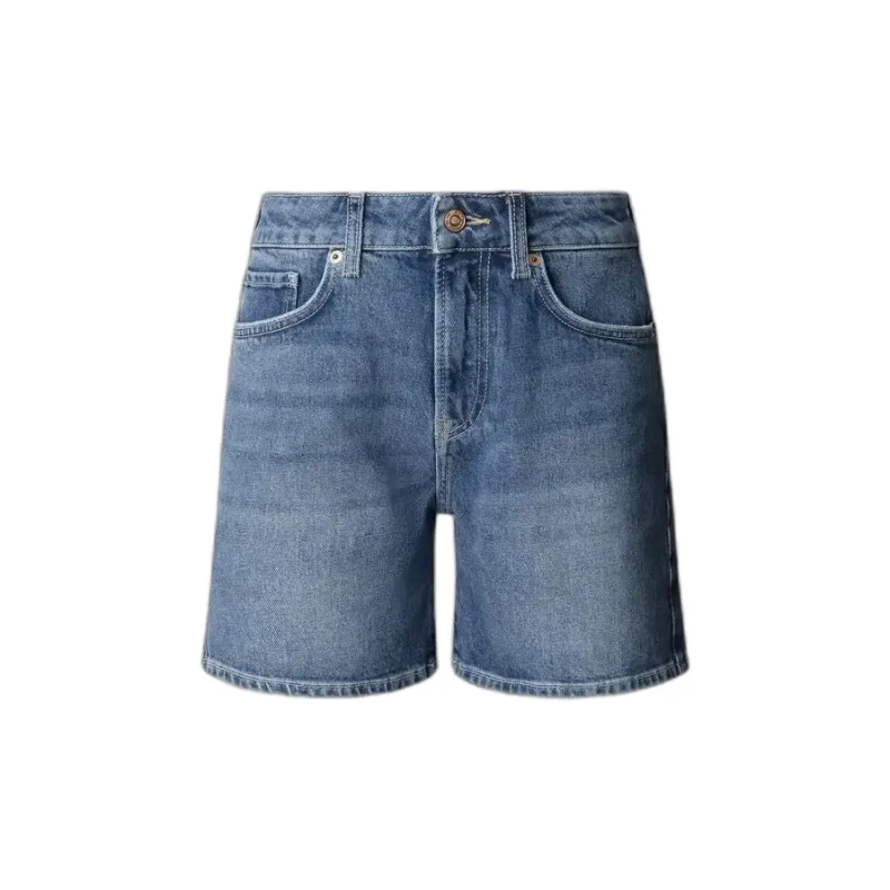Image of Pepe Jeans Womens denim shorts Pepe Jeans Mary Regular HW Bleu Female 25