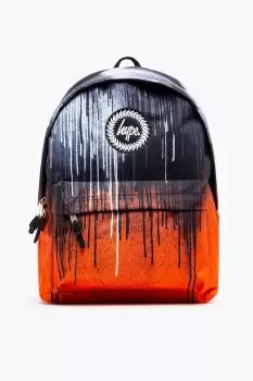 image of HYPE UNISEX Orange DRIPS CREST BACKPACK