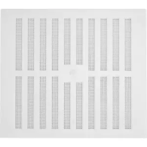 Adjustable Louvred Vent - 229 x 229mm - White Plastic