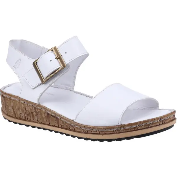 Image of Hush Puppies Womens Ellie Leather Wedge Sandals - UK 6
