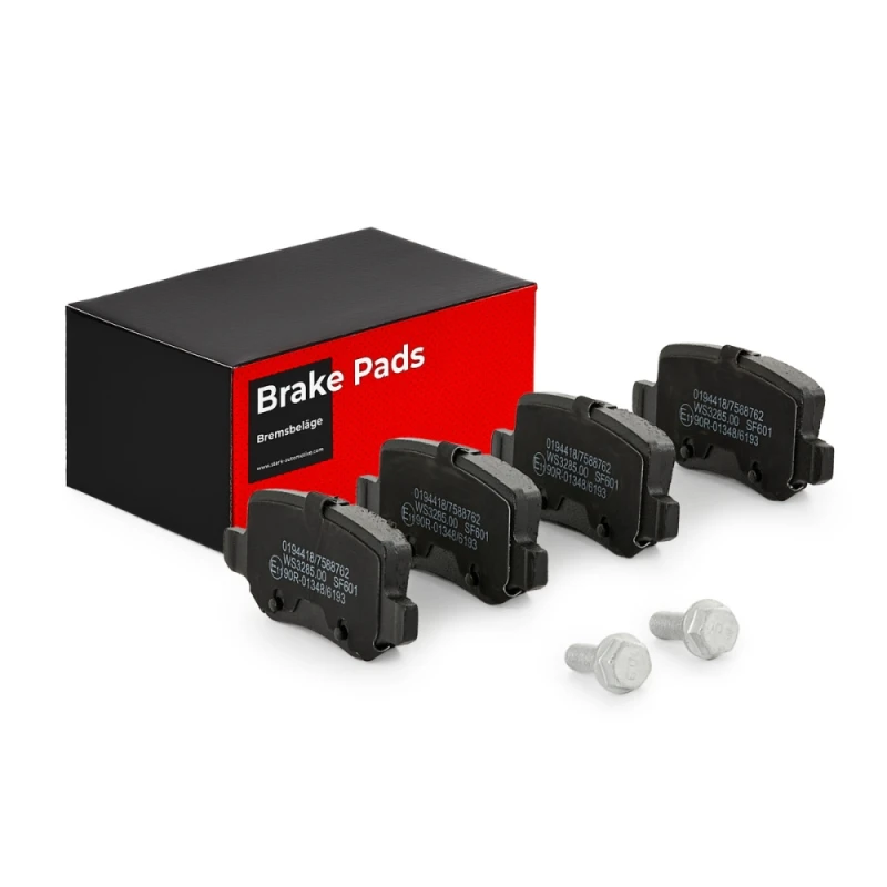 Image of STARK SKBP-0010063 Brake pad set Rear Axle, not prepared for wear warning indicator, with anti-squeak plate Brake Pad Set,disc brake (402)