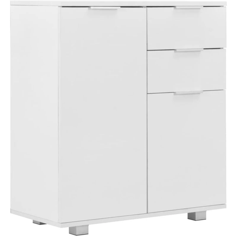 Image of VIDAXL Sideboard High Gloss White 71x35x80cm Engineered Wood Vidaxl 283715