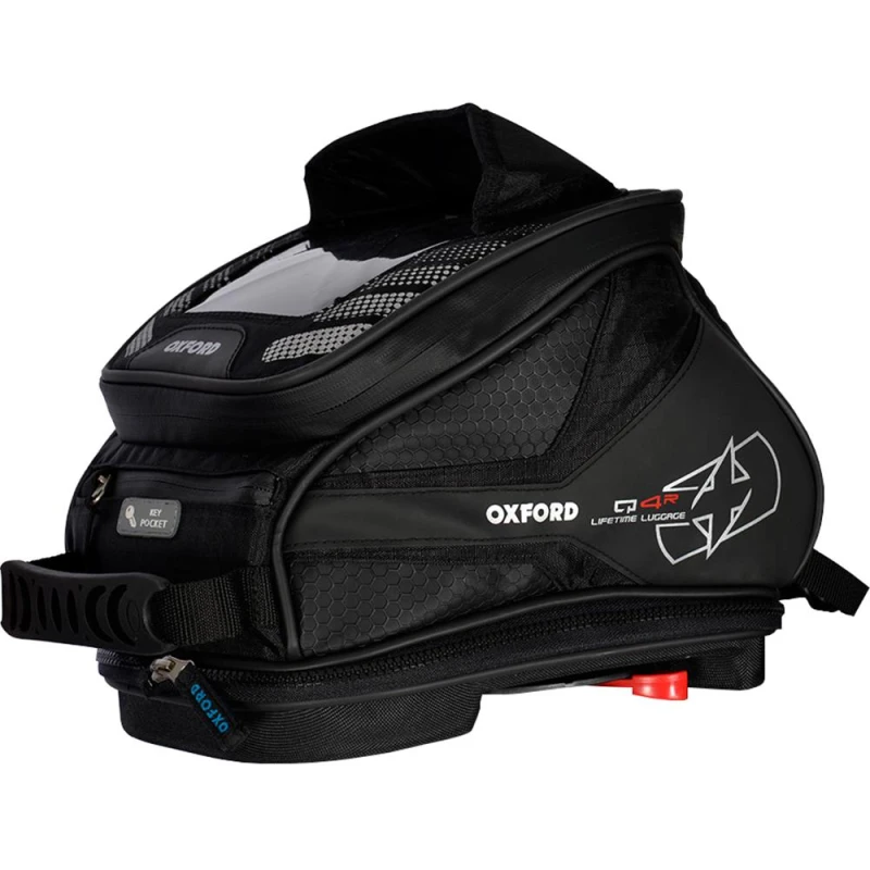 Image of Oxford Q4R Quick Release Motorcycle Tank Bag 4L Black Black