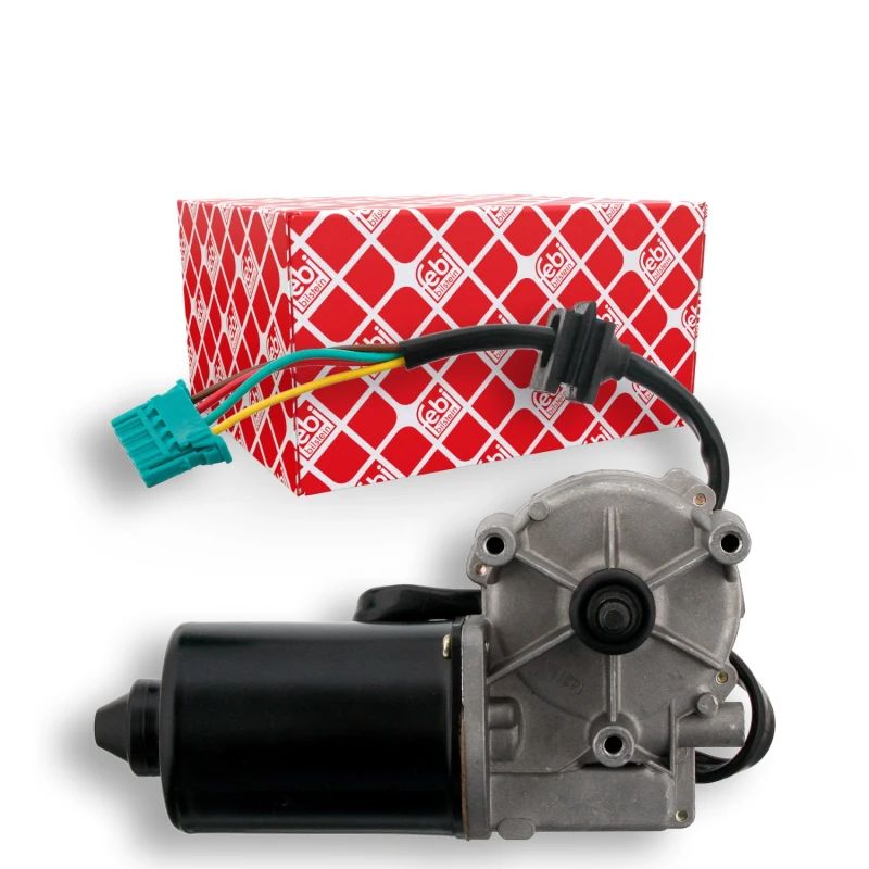 Image of FEBI BILSTEIN 22689 Wiper Motor Front, for right-hand drive vehicles, with cable Wiper Motor (295)
