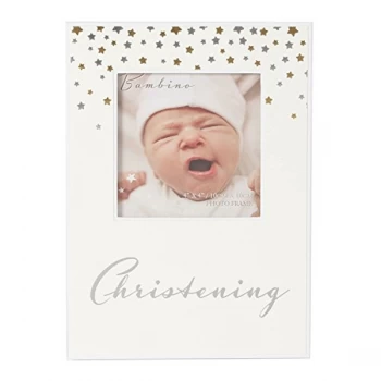 image of 4" x 4" - Bambino Paperwrap Photo Frame Christening