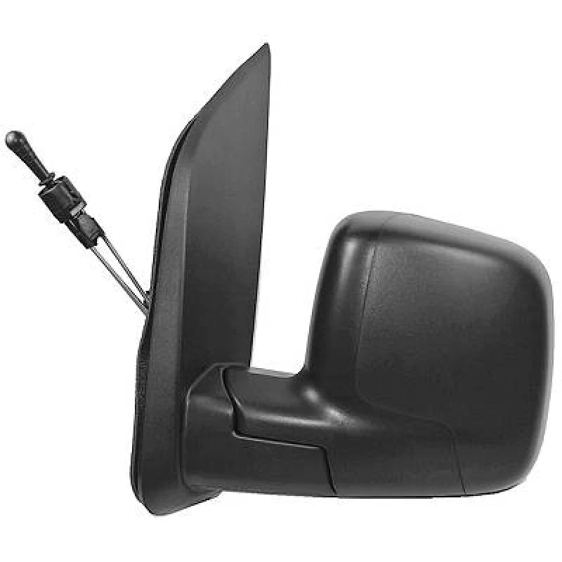 Image of DIEDERICHS 3452825 Wing mirror Left, black, Control: cable pull, Grained Outside Mirror (50)