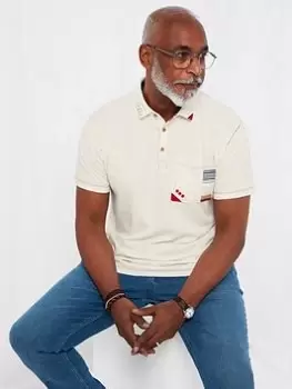 Image of Joe Browns Full Of Character Polo Top - Natural, Size S, Men