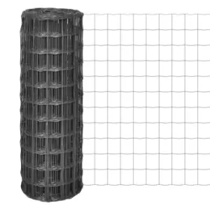 Image of Vidaxl Euro Fence Steel 25X1 M Grey
